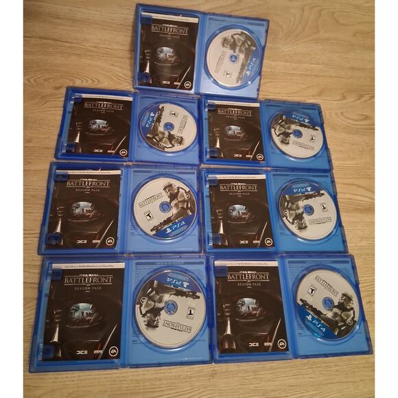 Lot Of 7 Copies Of EA Star Wars Battlefront PS4 CIB UNTESTED Pre-owned Complete - Picture 3 of 3